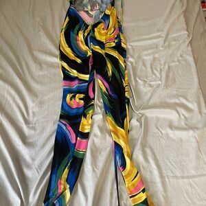 Colorful Abstract Print Leggings